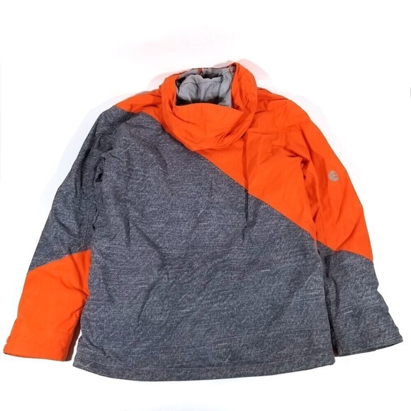 Billabong Waterproof 15k Insulated Hoodie Snow Jacket Mens Large Gorpcore Orange - Picture 6 of 13